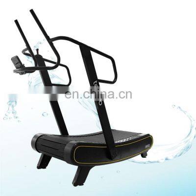 Curved treadmill & air runner good quality for gym use with resistance bar to adjust speed running machine gym equipment