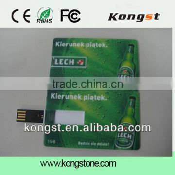 credit card shaped usb flash drive for promotion gift, usb2.0, 1GB,2GB,4GB,8GB,16GB,32GB