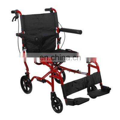 light weight flip up armrest foldable cerebral palsy hospital wheelchair for disabled people