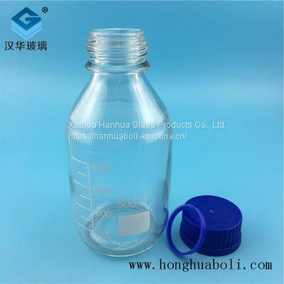 Wholesale Reagent Glass Bottles 500ml Transparent Reagent Glass Bottle Directly Sold by Manufacturer photo-4