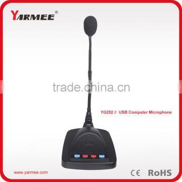 USB connection microphone stand built-in speaker for conference system