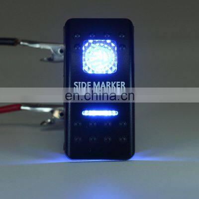 1pcs 12V 24V Car Boat Caravan Rocker Switches Waterproof Rocker Switch Dual Blue LED Light Bar 4x4 photo-3