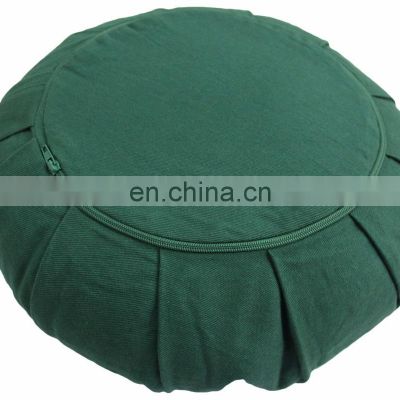 Custom design printed or embroidered Pleated Meditation cushion Zafu Indian supplier