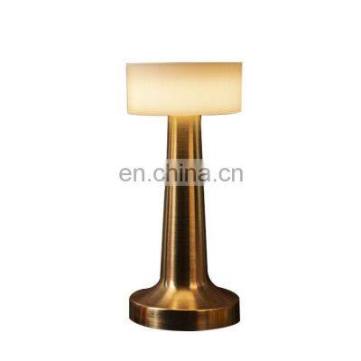 Indoor Restaurant Decoration Iron Gold Silver Pink Modern Bar Led Table Light