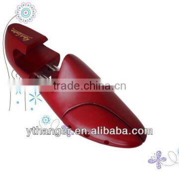 WS001 red painted wood shoe stretcher cedar shoe tree