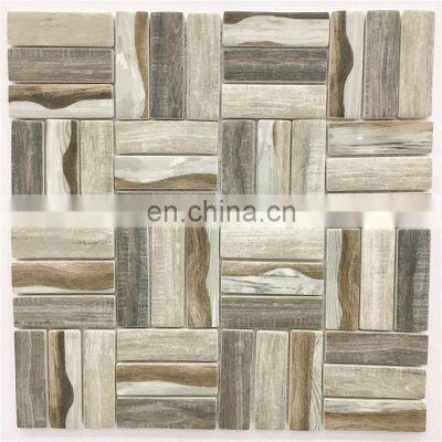 FOSHAN Hollow Square Mosaic Tile Hexagon Kitchen Backsplash Bathroom Mosaic Tile bathroom and kitchen wall tiles