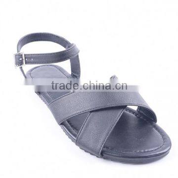 Simple Style Cheap Summer Wholesale Asian Womens Flat Fancy Buckled up Sandals photo-3