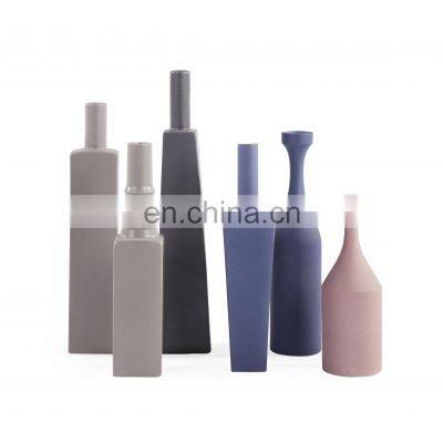 China Hand Made Modern Matt Minimalist Style Decorative Ceramic Vase Set for Home Decor