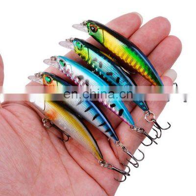 70mm 4g Hard Bait Minnow Wobbler laser fishing lure molds fishing lure minow