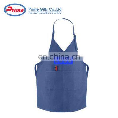 Custom Logo Cotton Tuxedo Bib Apron With Adjustable Neckband photo-4