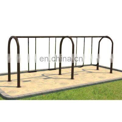 Outdoor Metal Swing Steel Garden Four Seats swing sets for toddler