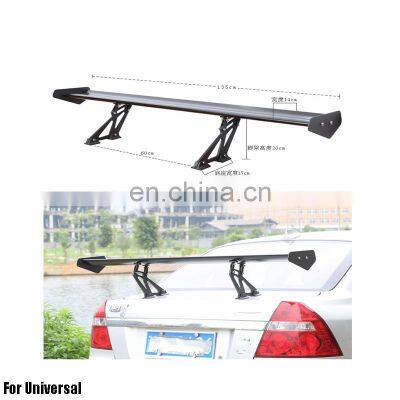 Aluminum Primer Painted Back Rear Spoiler Lip Wing For Universal car Rear Spoiler