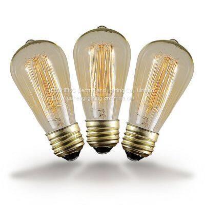 ST64G  energy saving led bulb lights golden clear dimmable 4W 6W 8W 110-120v/220-240v led lamps