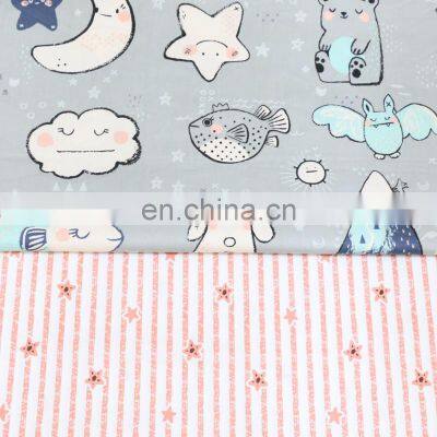 Cartoon Star Rabbit Cloth Fabric Cotton Bed Sheet Fabric Quilt Cover Twill Fabricc photo-3