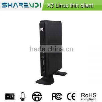 cheap mini pc station thin client X3 upgrade version FL300 arm a9 fanless RDP 7.1 multiple user pc