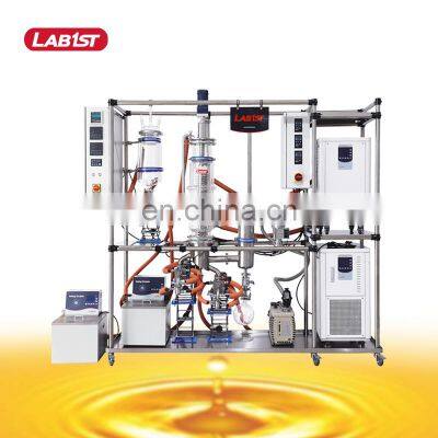 Lab Fully Jacketed Pipeline Turnkey Hybrid Wiped Film Short Path Molecular Molecule Distillation