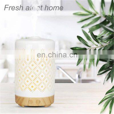 2021 New Copper Ultrasonic Aromatherapy Machine Essential Oil Wood Grain Cold Fog Humidifier photo-3