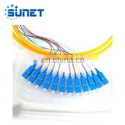 FTTH PVC/LSZH 12-ядерный ленточный пигтейл с разъемом SC/UPC, оптоволоконный фан-аута пигтейл, 12-ядерные пигтейлы photo-3