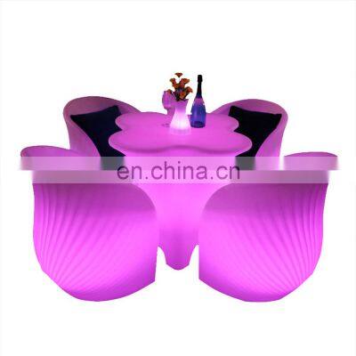 illuminated lighting led furniture led sofa rechargeable outdoor Commercial Bar Furniture led chair