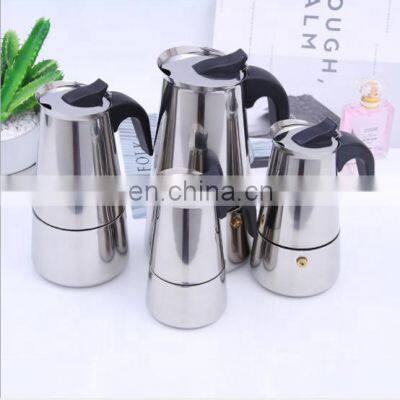 CHINA FACTORY 6 Cup Coffee Maker Stovetop Espresso Coffee Maker Moka Coffee Pot Stainless Steel photo-5