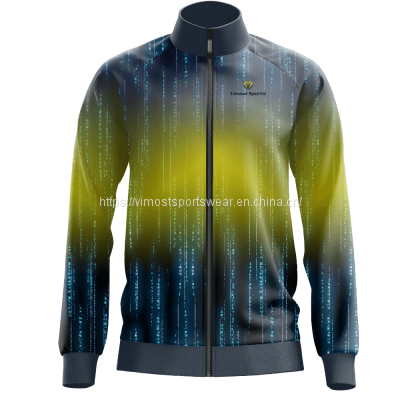 men's cool full sublimated jacket with polyester material