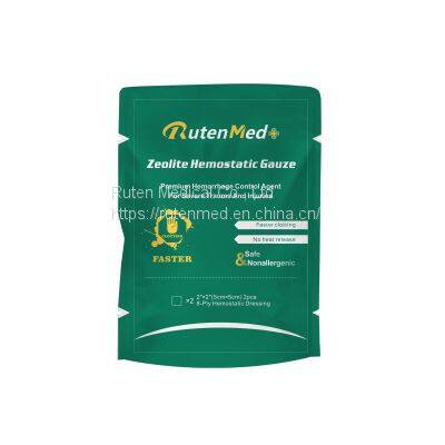 Advanced Zeolite Hemostatic Gauze or Granules Hemostatic Combat Gauze