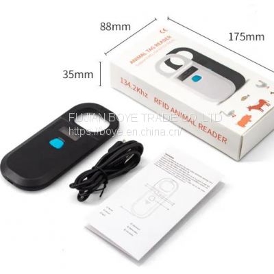 Pet Microchip for Animal ID Chip Reader Handheld Scanner USB RFID Reader For Dog Cat Horse 134.2KHz ISO FDX-B Scanner