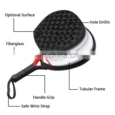 Hot Sale Customized Picture Logo Packing Professional Padel Racket Oem Design Your Own Carbon Fiber Padel Racket