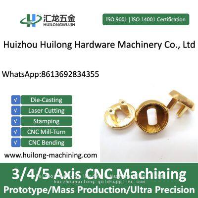 Brass Gold Color CNC Milling Metal Parts