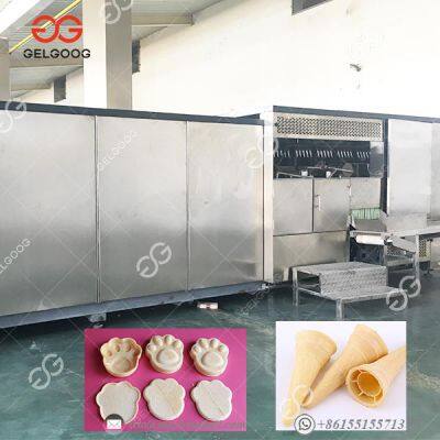 Automatic Ice Cream Cone Forming Waffle Cookie Making Ice Cream Cone Production Line