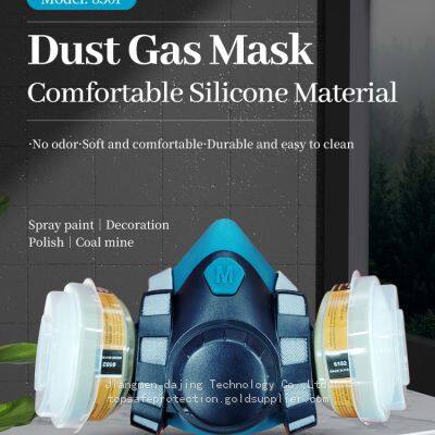 850P Reusable Half Face Cover - Respirator Mask with Filters for Painting, Dust, Welding, Resin and Organic Vapor Gas