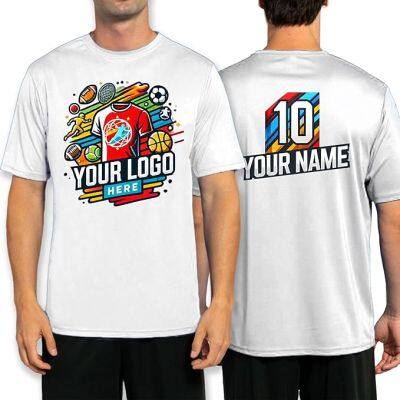 Custom Sport Performance T-Shirt, 100% Polyester, Moisture-Wicking, Personalized with Your Design