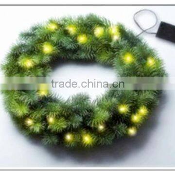 Christmas Deco Ball Wreath/Design ChinaNew Factory Plastic Custom Christmas Wreath / PVC Wreath / PE Wreath for Chirstmas