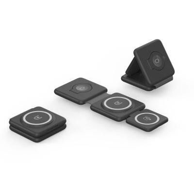 New Arrival wireless phone chargers 3 In 1 Folding Magnetic Wireless Charger Mobile Phone Wireless Fast Charger For iPhone 16
