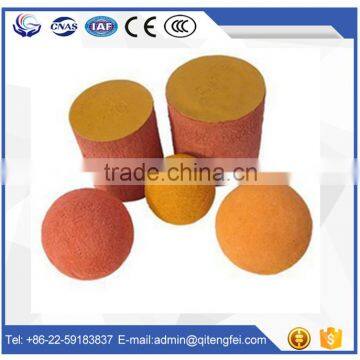 Hot sell good nice Dn100 4 inch soft rubber concrete pump cleaning sponge ball