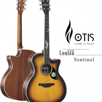 Custom OTIS Sentinel 41Inch Acoustic Guitar (Solid Spruce Top, Mahogany Plywood Back&Sides, Matte Finish)