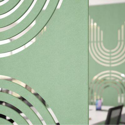 Sound Absorbing PET Felt Acoustic Hanging Screen Modern Desk Divider for Office and Living Room Partition photo-2