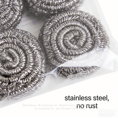 Kitchen Cleaning Scourer Ball Food-grade Material Stainless Steel Scourer Multiple Specifications Available photo-3