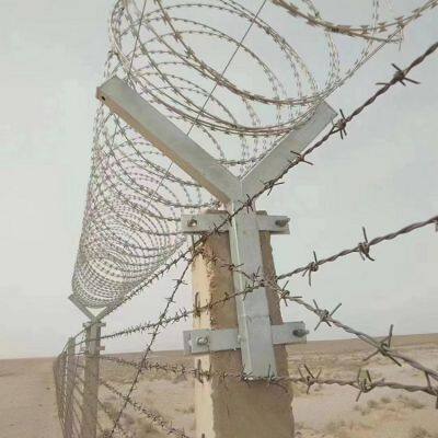 Stainless Steel Razor Barbed Wire Mesh Roll Double Coil Concertina Wire for Boundary Fencing photo-2