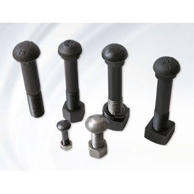 Rail Track Fish Bolt Railway Joint Bolt With Nut