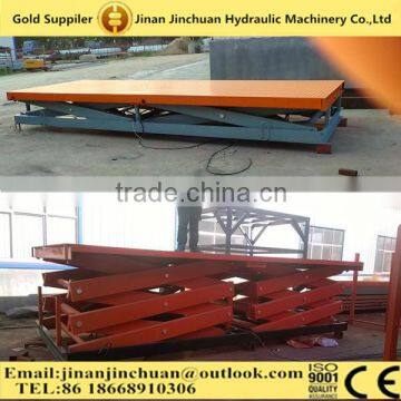 electric stationary hydraulic scissor huge load lifting equipment