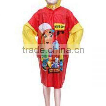 Cute Waterproof PVC Pink Raincoats For Kids photo-5