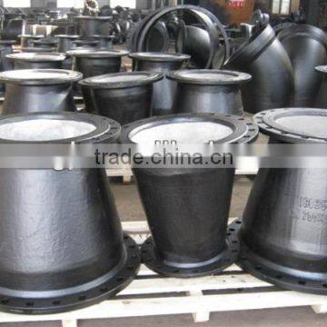 Ductile iron Flange taper/reducer pipe fitting for DI pipe