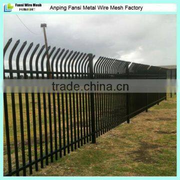 Durable cranked spear top tubular steel fence manufacturer