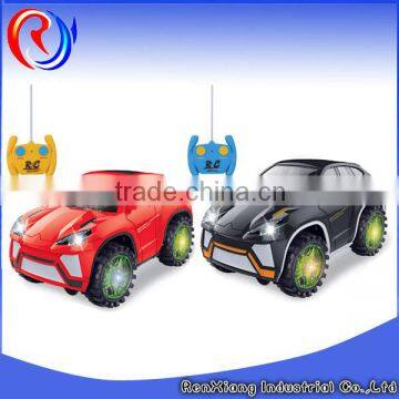 Funny plastic 360 degree two-way r/c car toy