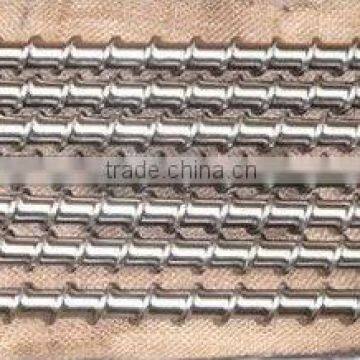 Bimetallic single screw barrel for extruder / extruder single screw