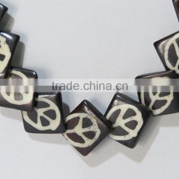 Bone Horn Necklace Handicrafts Hand Beads Neck pendant Jewelry