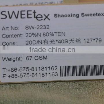 20D * 40S TENCEL LYOCELL NYLON DOBBY JACQUARD FABRIC photo-6