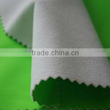 100% Polyester Soft Polar Fleece pu Coated Fabric for Shoes Linner photo-4