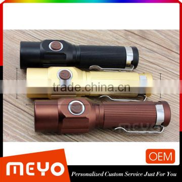 Customize Painting Rechargeable WaterProof LED Torch Lamp Flashlight